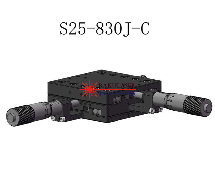 XY二軸 80mm 手動微調整プラットフォーム S25-830J(L,C,R) 80*80 調整架